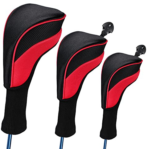 3pcs/Set Driver # 1 3 5 Fairway Wood Cover Golf Club Headcover