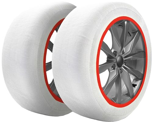 MUSHER Schneeketten, Textil, Premium, Größe 5, hergestellt in Frankreich (Paar)