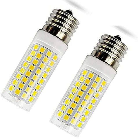 Adzok E17 Led Bulb 8W dimmable AC110v 120v E17 led Microwave Oven Light 800LM 80 watt Halogen Equivalent E17 Base Daylight White 6000k(2 Pack of