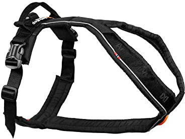 Non-Stop dogwear Line Harness 5.0 |214| Führ und Alltagsgeschirr, Farbe:Schwarz, Größe:G 7