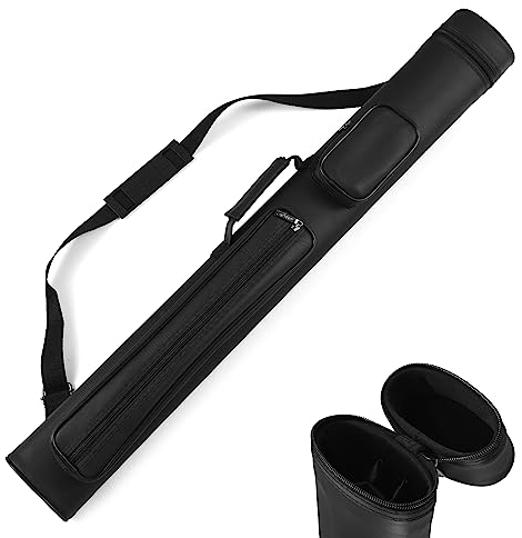 Lixada 2X2 Hard Queue Case Billard Pool Queue Stange Tragetasche Tube