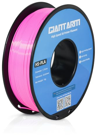 GIANTARM HS-PLA Filament 1,75 mm,PLA-Filament für Hochgeschwindigkeits-3D-Druck, schnelle Aushärtung, bessere Liquidität, 1 kg Rosa