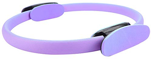 Tanant 4 Farben Yoga-Ring Dual Grip Yoga Pilates Ring 15,0 Zoll Magic Circle mit Dual Grip Resistance Circle für Oberschenkel- und Bein-Fitness (Lila)