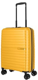 Travelite 4-Rad Handgepäck Koffer klein 36 Liter, Gepäck Serie TRIENT: Hartschalen Trolley erfüllt IATA-Bordgepäckmaß, 55 cm