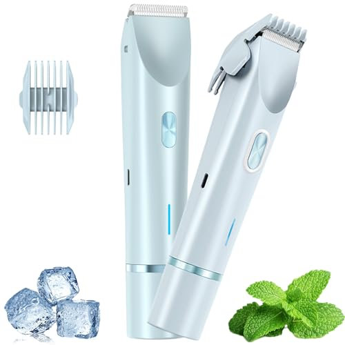 Donubiiu Lorici Rasierer, Lorici Intimrasierer,Bikini Trimmer Damen, Ipx7 Waterproof, for Wet & Dry Shaving, For Bikini Area, Armpits, Legs, USB Charging (Blau)