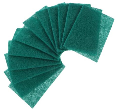 LIGIGWASH 12 Piezas Estropajo Verde Reusable Estropajos De Cocina No Abrasivos para Fregar Platos para Ollas y Sartenes Cocina