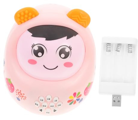 WHAMVOX Toddlers Musical Toy Electric Cartoon Tumbler Storytelling Feature Safe Sturdy Wobble Toy for Interactive Play and Sensory Development for