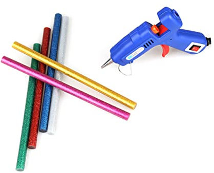 TEHAUX 100pcs Hot Melt Glue Sticks Beautiful Glue Sticks for Arts Crafts Safe Adhesive