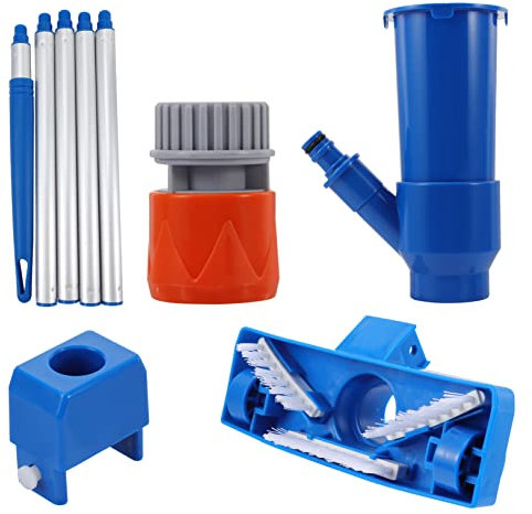 Hemobllo Herramientas De Limpieza De Piscinas Kit De Absorción De Chorro Cepillo Inferior Limpiador De Piscinas De Plástico Herramienta De Limpieza para Función De Succión