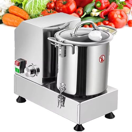 Procesador de alimentos comercial de acero inoxidable, picador de verduras eléctrico de alta resistencia con control de velocidad variable, capacidad de 6/9/15 l, para cocinas y restaurantes.,9L
