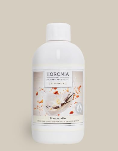 Horomia Essenza Profumata 500ml – Bianco Latte, Lunga Durata, Per Lavatrice, Asciugatrice, Sport e Intimo