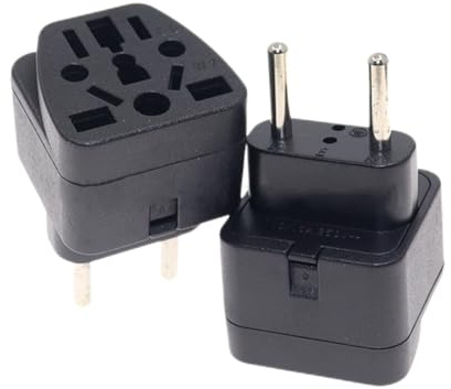 Reiseadapter,2PCS Universal Adapter,Adapter USA Deutschland Stecker,AdapterChina Deutschlandstecker,Universal EUAdapter,AdapterSteckdose für USA UK Thailand Schweiz China Italien et