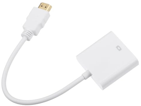 FIXOSHEE Adattatore Video Digitale a Vga Cavo Convertitore per Laptop Multi Funzione per Proiettori Monitor Hdtv Uscita Segnale Senza Audio Compatibile Console Dvd Display LED