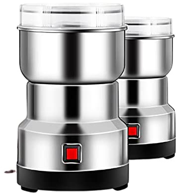 ZJFHEYUO 300G Electric Grain Grinder,Coffee Pod Crusher Grinder Blender Spice,Home Business Dual Use Stainless Steel High Speed Spice Mill for Grinding Grains, Roots, Flour, Spices, Feed