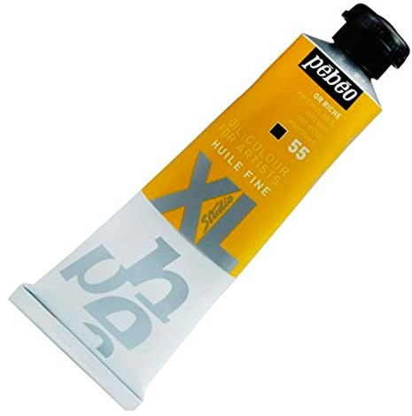 Pébéo - Feines Öl XL 37 ML - Ölgemälde - Ideal für Anfänger oder Profis - Fine Art Malerei - Feine Qualität - Pébéo Ölgemälde - Reiches Gold - 37 ml