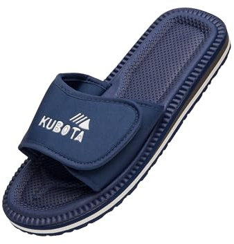 Kubota ciabatta con Strappo Uomo – Schiuma – Sandali da Bagno – Confortevoli – Blu scuro 42