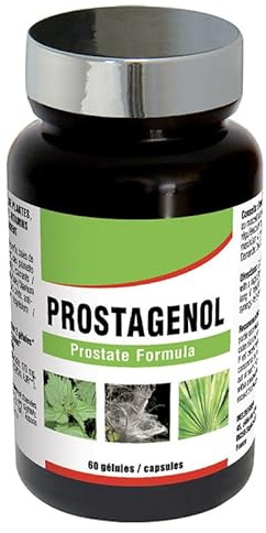 NUTRI EXPERT - Prostagenol - Maintien de la santé du système urinaire et du fonctionnement de la prostate - baies de Sabal, Epilobe, Ortie, Zinc & vitamine E - 60 gélules végétales