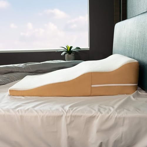 Avana Contoured Bed Wedge 24 Support Pillow with Gel-Infused Memory Foam and Cooling Tencel Cover