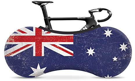 VELOSOCK Copertura da Interni per Biciclette – Australia Flag - La miglior Soluzione per Mantenere Pavimenti e pareti PRIVI di SPORCIZIA – Si Adatta al 99% di Tutte Le Biciclette per Adulti