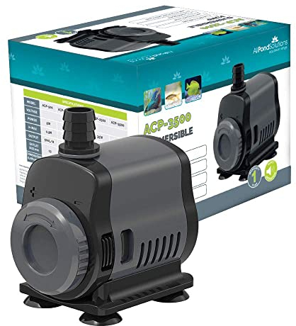 allpondsolutions 3500L/H Aquarium Fish Tank Submersible Water Pump Ultra Quiet Water Feature Pump with Adjustable Flow Controller