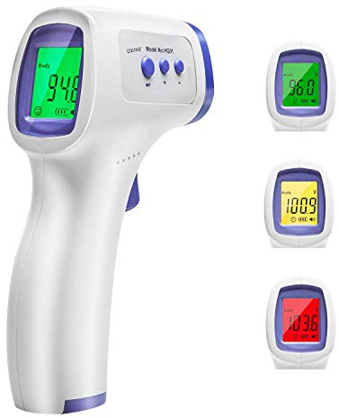 Digital Infrared Forehead Thermometer, Not Contact Thermometer Gun for Babies Infants Children Adults Indoor Outdoor - NO Battery Included