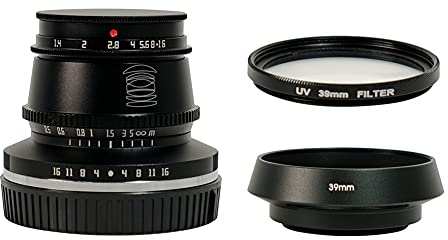 TTArtisan 35mm F1.4 APS-C Format Large Aperture Manual Focus Fixed Lens for Olympus/Panasonic Mrcro Four Third M4/3 Mount Cameras Black