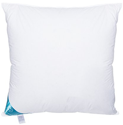 Sandaro Home Kopfkissen 80x80 Daunen-Federn | 3 Kammern Premium Qualität Daunenfedernkissen 80 x 80 cm,100% Natur Bezug aus Reiner Baumwolle, Ultra-Komfort-Schlaf-Kissen,1200 Gramm SH-2