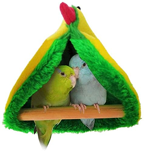 GXBCS Vogel Nest Vogelkäfige Vogelnest Dreieck Warm Hängende Bettkäfig Höhle Hütte Zelt Geschenke Vogelbedarf Papagei Hängematte Plüsch Vogelnest Haustier 916