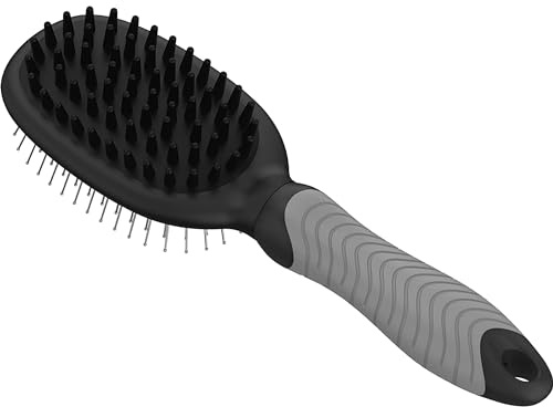 WAHL Professional Animal Double Sided Bath Pin Brush for Dogs (#858477) - Pet Brush to Groom Dogs - For Akitas, Huskies & Australian Shepherds - Durable Dog Pin Brush
