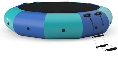 Trampolino ad Acqua Gonfiabile di Dimensioni Multiple con Scivolo e Tubo con Rimbalzo Gonfiabile Elettrico per Giochi di parchi Acquatici, 2,5 m 8,2 Piedi