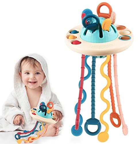 Kizmyee Montessori Spielzeug ab 1 Jahr, Baby, Motorikspielzeug zum Aufhängen, Jungen Mädchen,Sensorik,Lernspiele für Babys und Kleinkinder ab 18+ Monaten,1,2,3Jahr