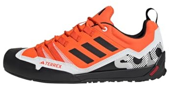 Adidas Unisex Terrex Swift Solo 2.0 Hiking Shoes, Orange/Core Black/Crystal White, 43 1/3 EU