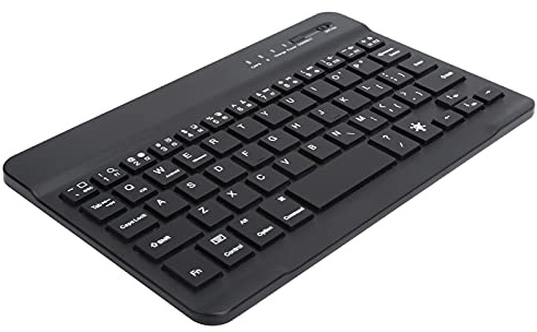 Goshyda Tastatur, Farbenfrohes, von Hinten Beleuchtetes, Aufladbares, Ultradünnes WLAN für Tablets, Smartphones, Windows/IOS/Android