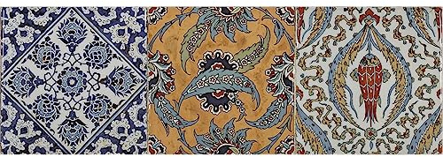 Casa Moro Piastrelle in ceramica orientale SOUSSE 59,2 x 20 cm, 1 mq | Marocchino Patchwork piastrelle gres porcellanato per bella cucina, corridoio, bagno e cucina | FL7082