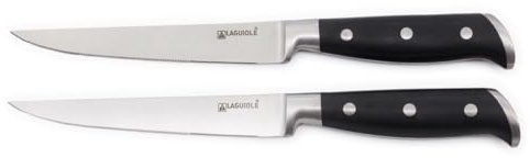 LAGUIOLE - 2 Steakmesser schwarz 25cm