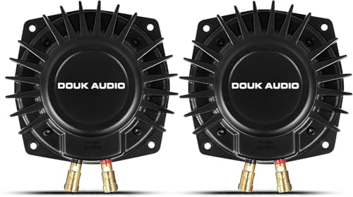 Douk Audio BS-1 Paar Hochleistungsstarke Taktile Bass-Shaker, Schallerreger, Haptische Wandler, Tieffrequenter Schallwandler mit 50 Watt für Heimkino & Gaming