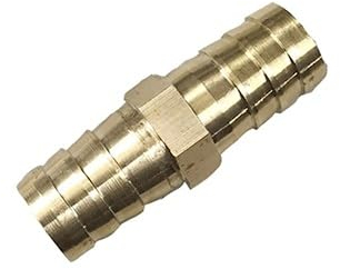 Schlauchverbinder, Messing-Spleißrohrverschraubung, Schlauchstange, Kupfer-Widerhaken-Kupplungsverbinder, für Heimwerker-Kupplungsadapter-Rohrverschraubungen/10 mm 10 mm Widerhaken