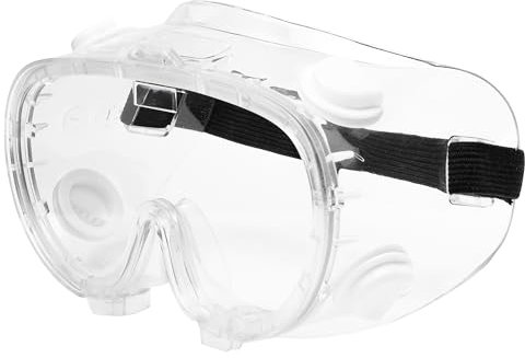 Nitras transparente Vollsichtbrille - Überbrille mit Lüftungsöffnungen