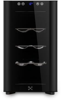 LES PETITS CHAMPS Vinoteca indipendiente 8 botellas CAVSB8, 23L, negro