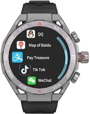 XINDADA Reloj inteligente VP900 4G con tarjeta SIM LTE Android 2024 con cámara, WiFi, GPS, dial de llamada, control táctil (3+32 GB)