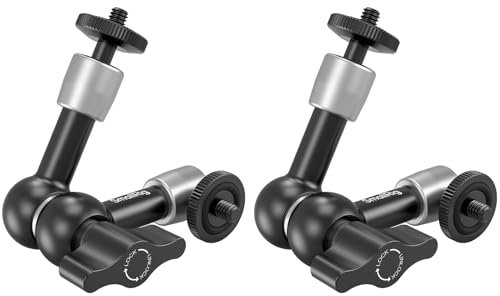 SMALLRIG 5.5-inch Magic Arm 2-Pack, Articulating Adjustable Friction Arm Mount with 1/4-20 Thread Screw, for Camera Monitor/LED Light Setup, 5316