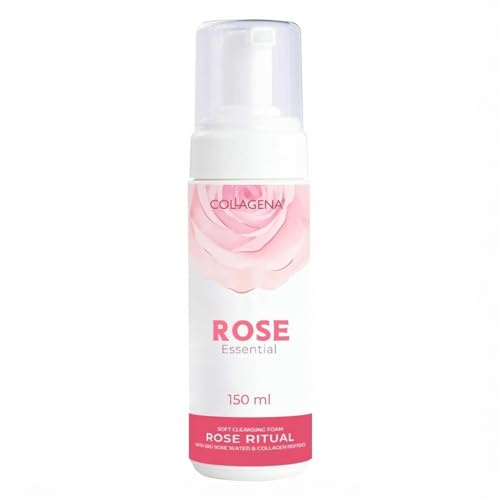 COLLAGENA Rose Essential Reinigungsschaum – Rosenwasser & Kollagen, 150 ml
