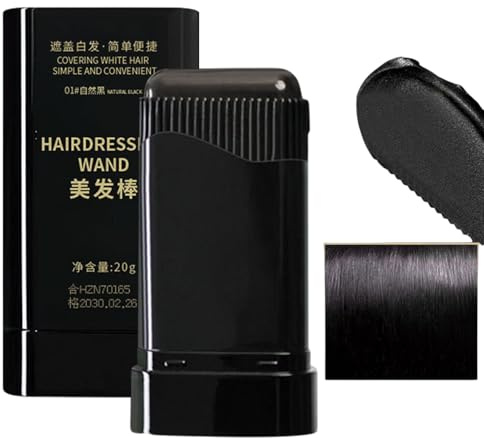 YNPQTDS Cache-Racines Gris Pour Femmes - Peigne Teinture Temporaire Pour Cheveux Blancs - Peigne Colorant Temporaire Imperméable Résistant pour Barbe Racines Défrisage Hommes Femmes Quotidien