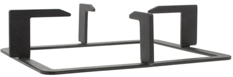 Soporte Negro para Rectangular Gas de Hierro Fundido Estufa | Accesorio Anti-deslizante, Estructura Estable, Apoyo Seguro para Olla, Diseño Resistente a Deformación