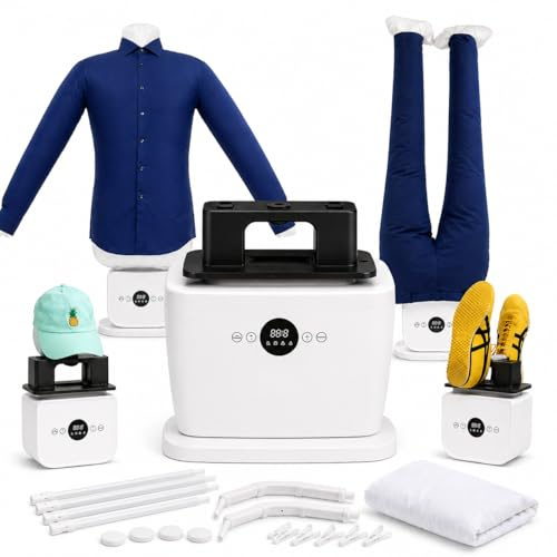 Défroisseur chemise automatique – Repassage sans fer – Séchage rapide 10–15 min – Chemises et pantalons sans plis – Appareil compact à air chaud