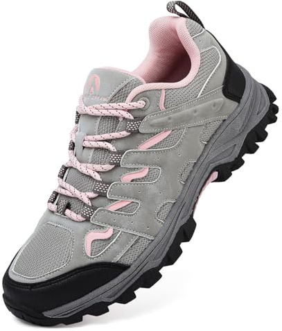 Unitysow Zapatillas de Senderismo Y Trekking Hombre Exterior 36-46 EU | Mujer Impermeable Botas Montaña,Ligeros Casuales Zapatos de Deporte,Transpirable Cómoda,Camping,Caminar,Ideal para Exteriores