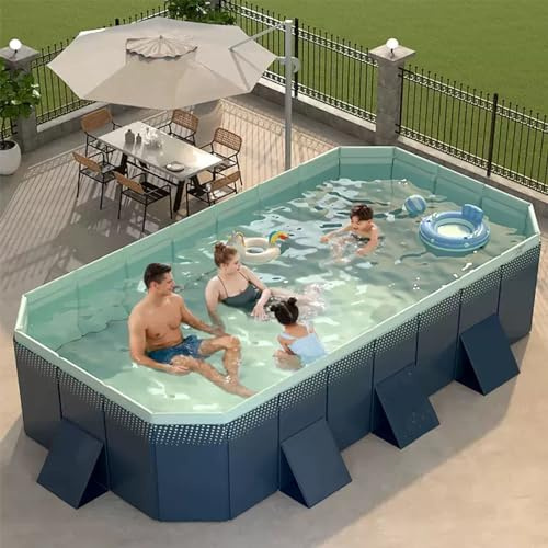 Piscine pliable en plastique rigide non gonflable pour adultes - Idéale pour le jardin et le jardin