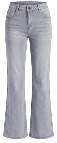 vittorio y Jeans Donna Zampa Elasticizzati Push Up, Effetto Modellante, vestibilità Slim, Stile Casual ed Elegante (IT, Testo, XXL, Regular, Regular, Grigio)