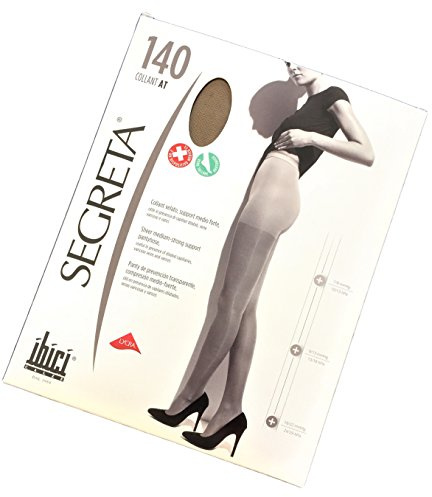 SEGRETA COLLANT RIPOSANTE 140 DEN SUPERCALIBRATO- SUPPORT MEDIO-FORTE, VELATO - COMPRESSIONE GRADUATA 18/22 mmHg - hPa 24/29. Calza Medicale.
