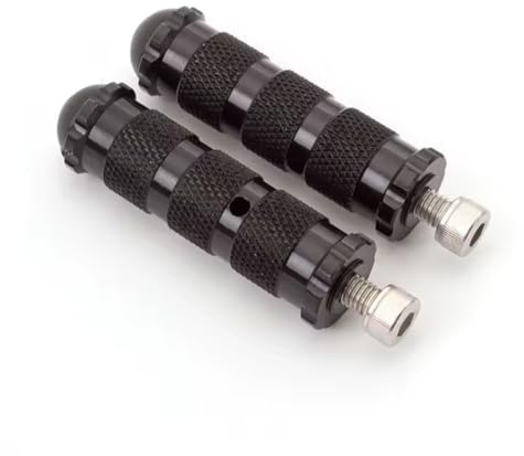 Motoparts 2pcs CNC Pedales Traseros Moto para Pedales Traseros Antideslizantes 86mm.